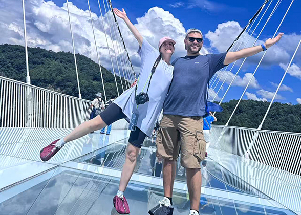 Our Guests on Glass Bridge