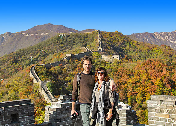 Our Guests on the Mutianyu Great Wall