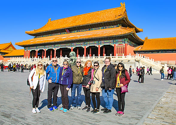 Our Guests at the Forbidden City