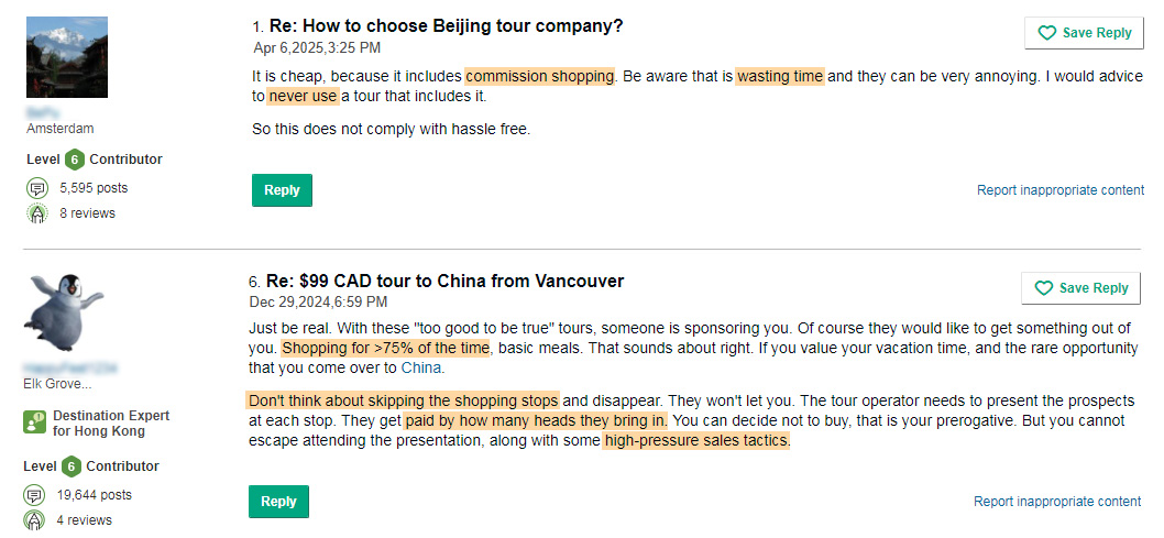 What Travelers Say
